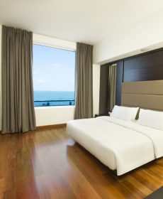 Sea-view bedroom at Fairview Hotel in Wellawatta, Colombo